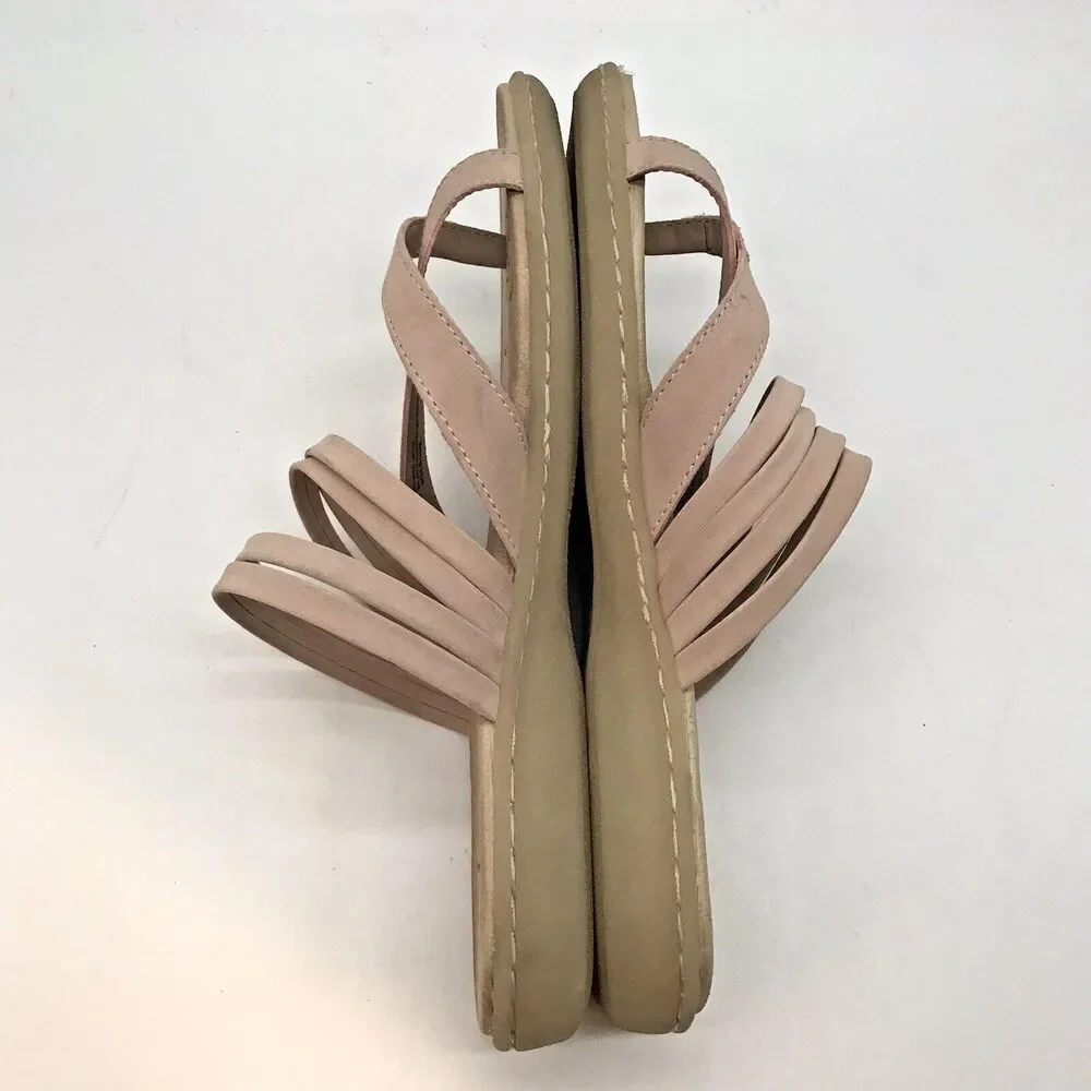 B.O.C. BØRN Concept Alisha Blush Sandals Women's 8M Pink Gum Sole Slip-On Slides